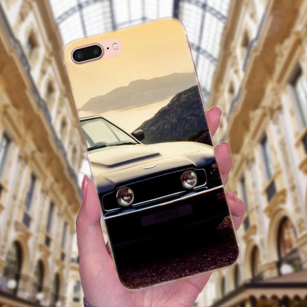 Модные Супер Автомобили Aston Martin мягкие ТПУ лучшие чехлы для Apple iPhone 4 4S 5 5C 5S SE 6 6S 7 8