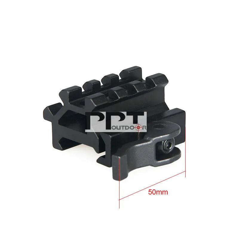 PPT Aluminum Black 21.2MM Rail Panel QD Scope Mount For Outdoor Hunting PP22-0221 | Спорт и развлечения