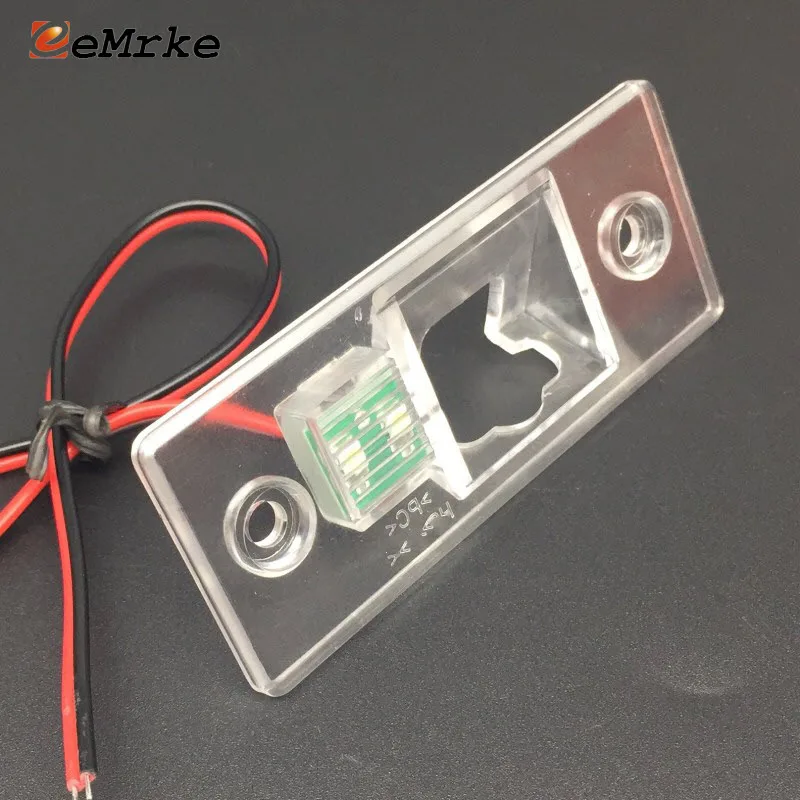 

EEMRKE Car Camera Bracket License Plate Light Housing for VW Jetta Passat Polo Rabbit Scirocco Touareg Tiguan Skoda Fabia Yeti