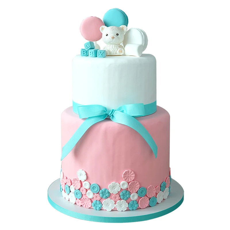 SWEETOGO 2 Галстука искусственная помадка торт поддельные формы для торта