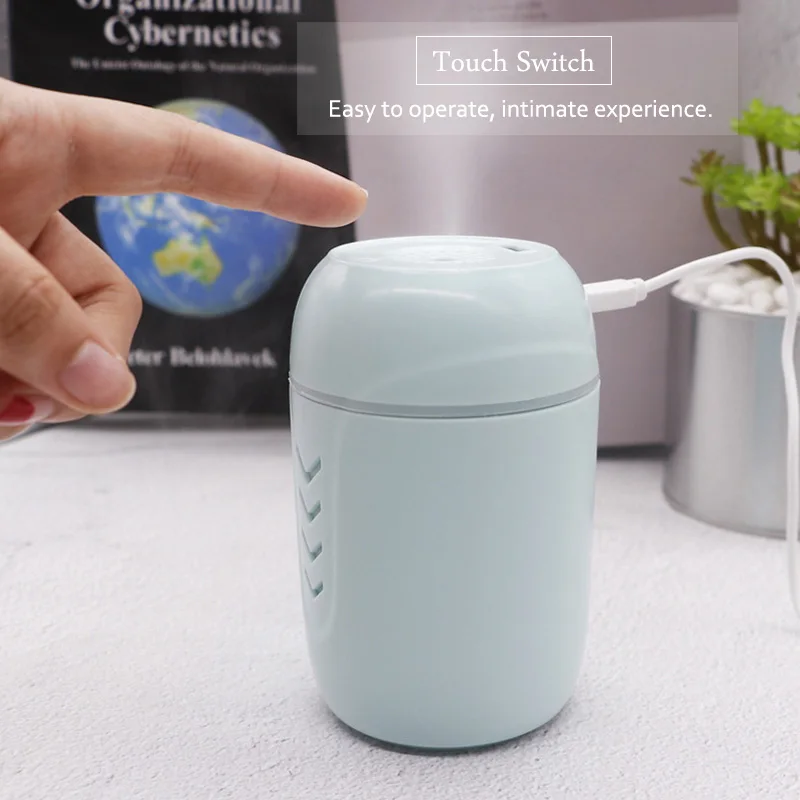 High Quality Air Humidifier 200ML Large Capacity Household Mute Ultrasonic with LED Night Lamp and Fan 40D |