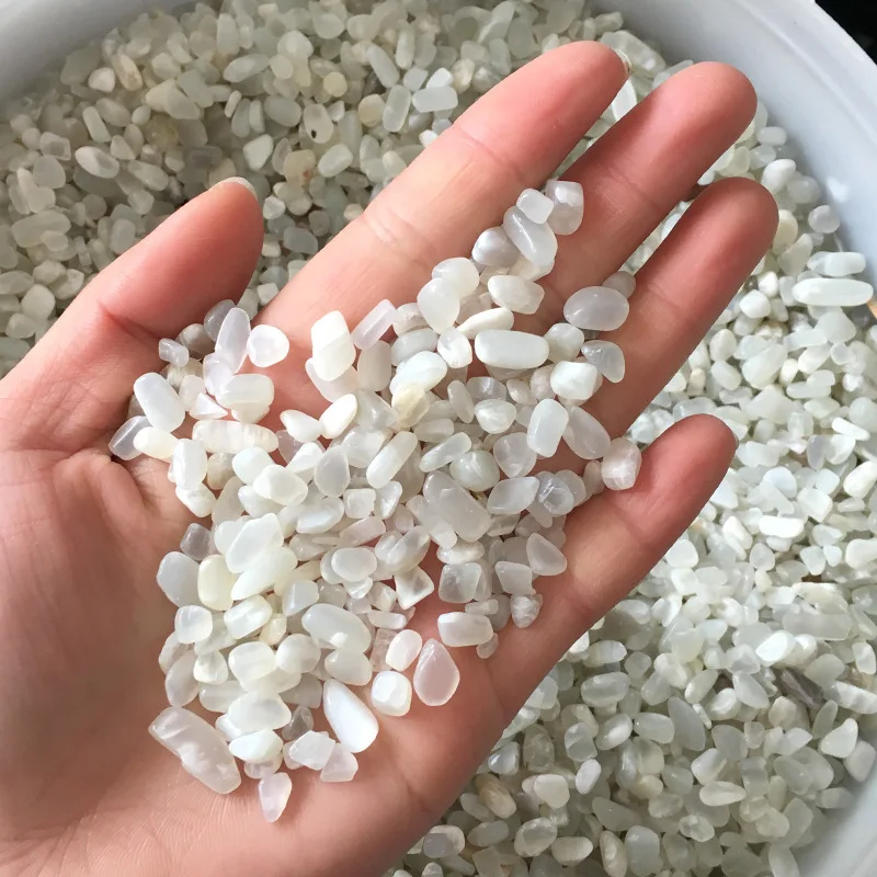 50 г Натуральный Белый Камень Луна кристалл гравий Рок Кварц Лабрадорит лунный