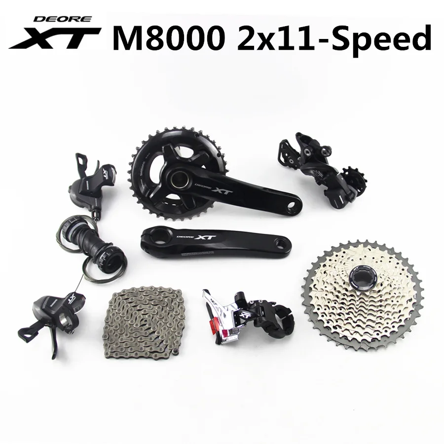 SHIMANO DEORE XT M8000 Группа Комплект 28 38T 26 36T 170 175 мм шатун горный велосипед 2x11 скорость 40T