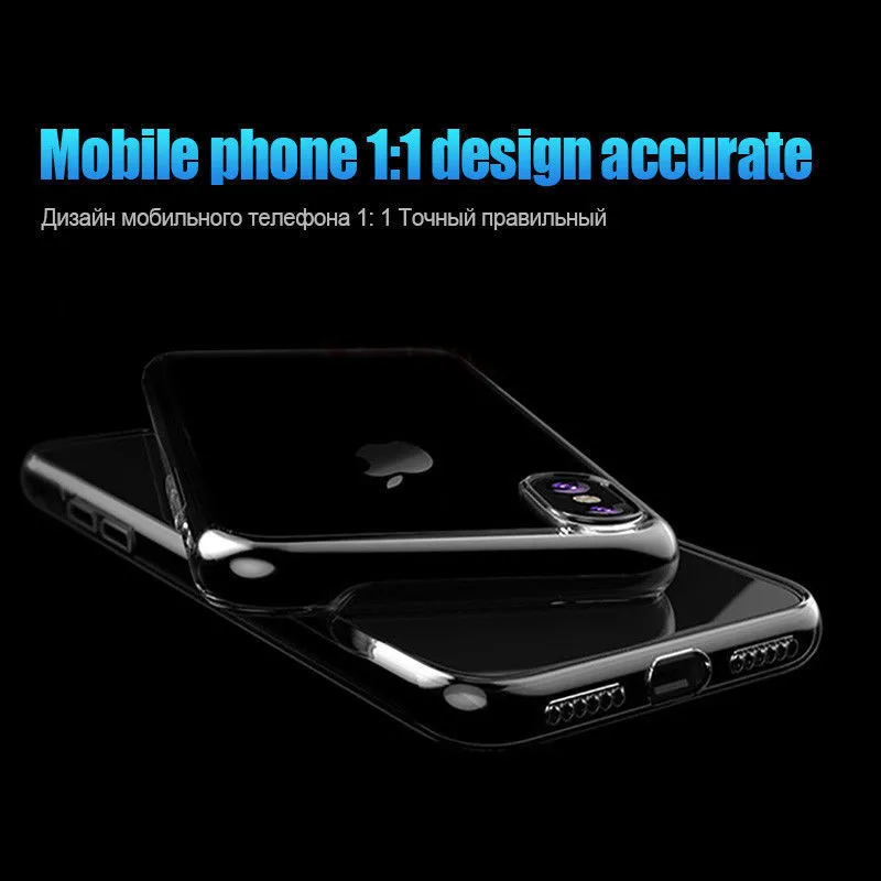 Чехол для Apple iPhone 6 6s тонкий кристально чистый силиконовый защитный чехол из ТПУ 7
