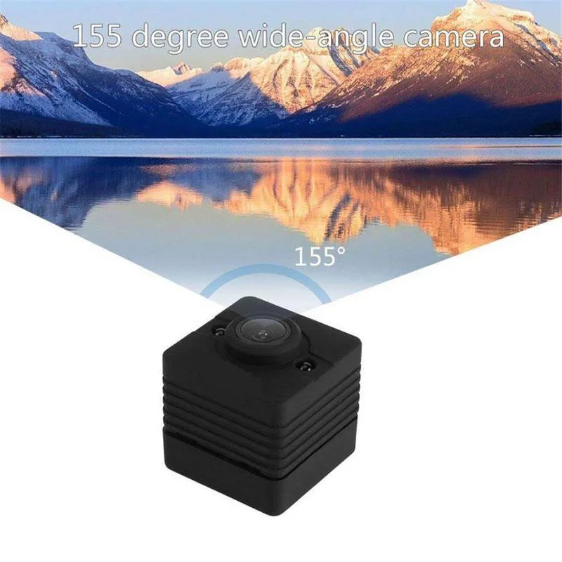 Водонепроницаемая мини камера SQ12 с широкоугольным объективом микро Full HD 1080P