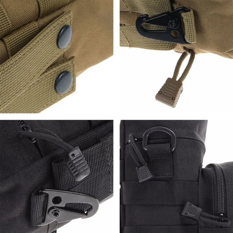 

25*15cm Camping Sports Water Bag New Outdoor Tactical Military Molle System Water Bottle Bag Kettle Pouch Holder