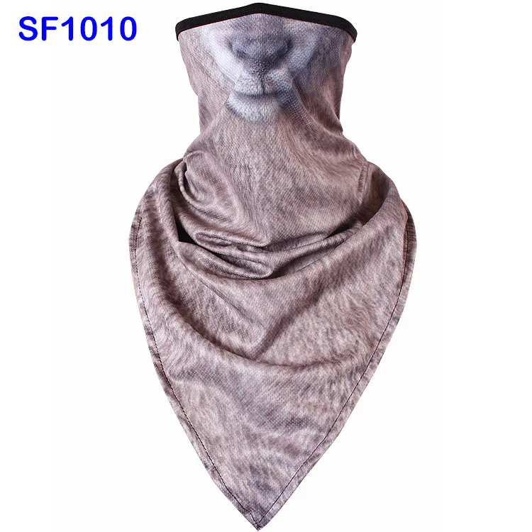 SF1010 WildSurfer плюс треугольный Походные шарфы для верховой езды дышащая Полотенца Велоспорт животных половина уход за кожей лица маска Рыбалка Бандана Ciclismo FJ36 - Цвет: SF1010