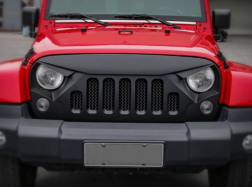 BAWA гоночные грили для Jeep Wrangler JK 2007- передняя решетка аксессуары для гриля для Jeep Wrangler JK автомобильные внешние аксессуары