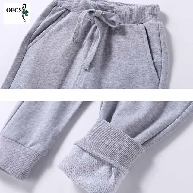 Selling Children Pants Spring Teenage Boy's Sports Pants Toddler Casual Kids Solid Cotton Trousers For Girl's Clothes For 1-10 T 3