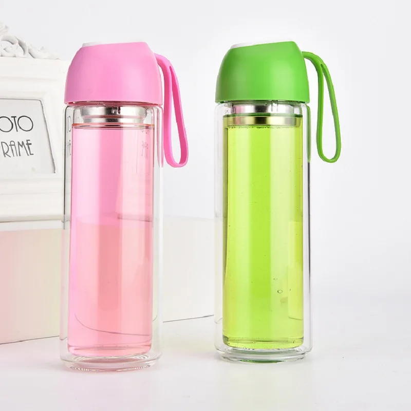 bottled joy gym water bottle dringking garrafa with Cover my glass | Дом и сад