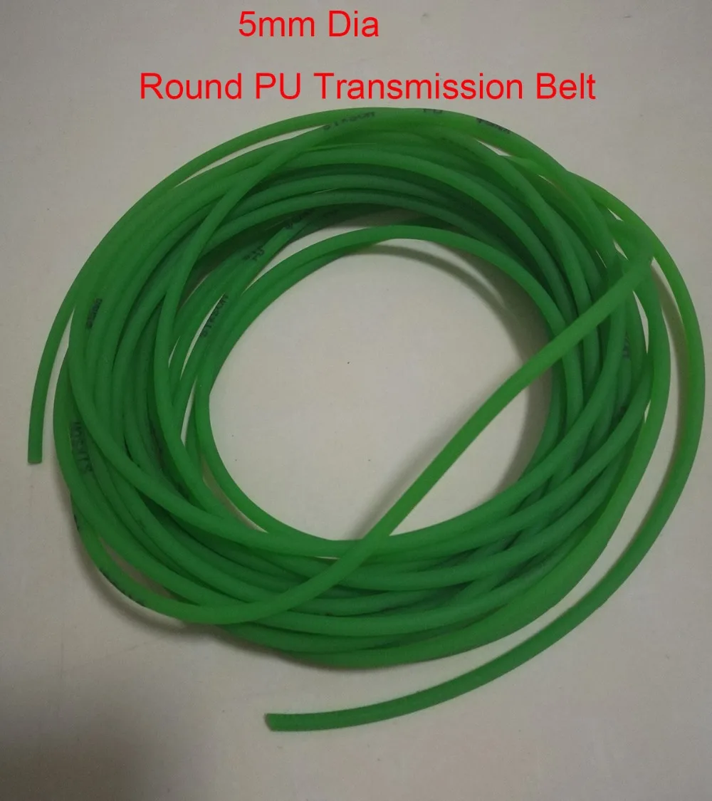 5 мм Диаметр шероховатой поверхности Полиуретановые круглые ремни передачи DIY 10