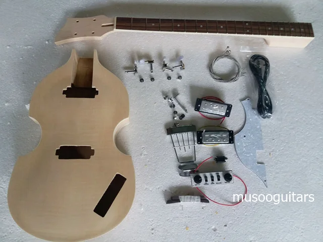 Новый DIY электрический бас Гитарный комплект скрипка построить свой собственный