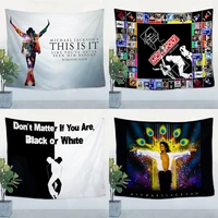 michael jackson big size rock music hanging flag banner band logo poster wall sticker tapestry bar cafe banquet wall decor cloth
