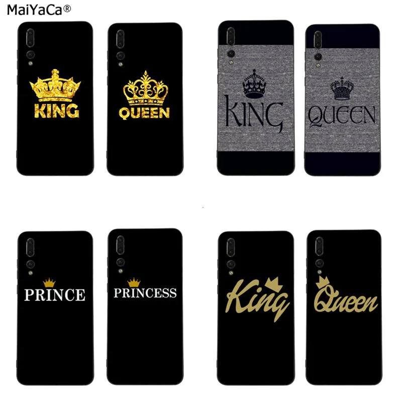 Чехол BFF для телефона с надписью best friends queen king Huawei P20 P30 Pro lite P10 plus P9 Mate 10 20 pro Honor view Y7