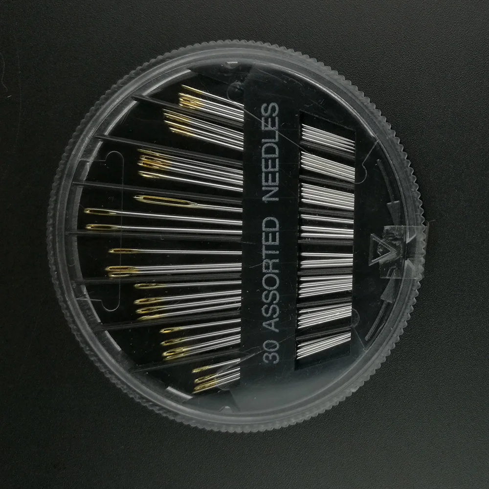 

30 pcs Assorted Hand Sewing Needles Stainless Steel Sewing Needles Case Home Textile Craft Quilt Sew Needles Mending Accessories