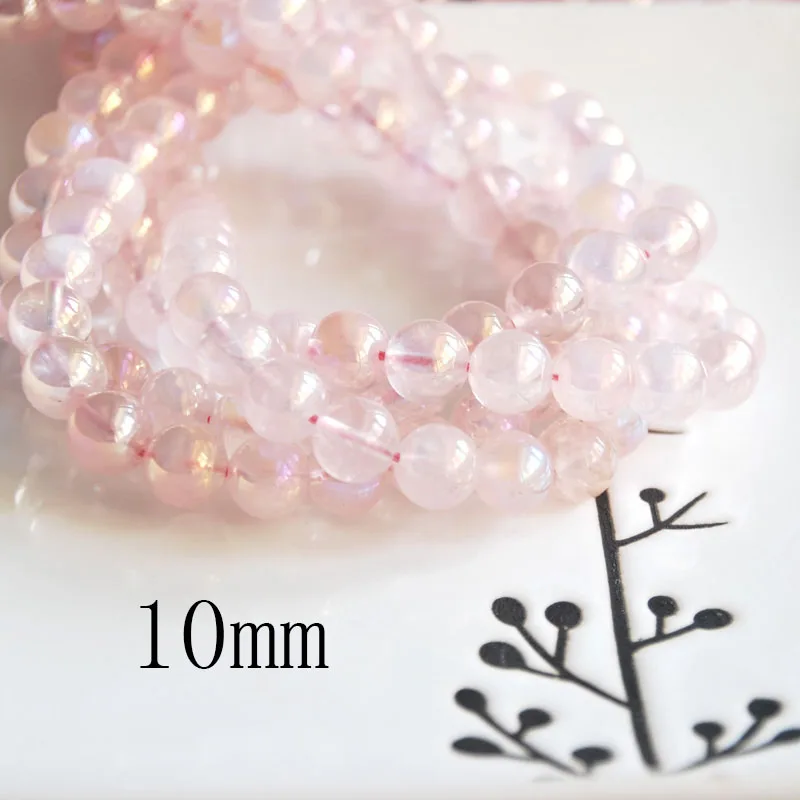 Круглые Бусины Из кварцевого кристалла aqua aura 6 12 мм|loose beads|aqua aurabeads diy |