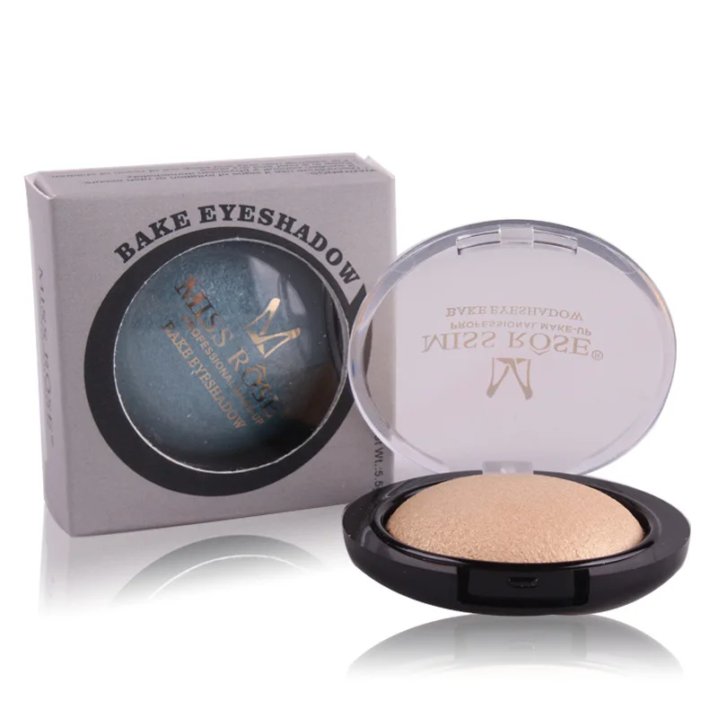 Тени для век MISS ROSE24 цветные однотонные металлические тени водостойкие белые