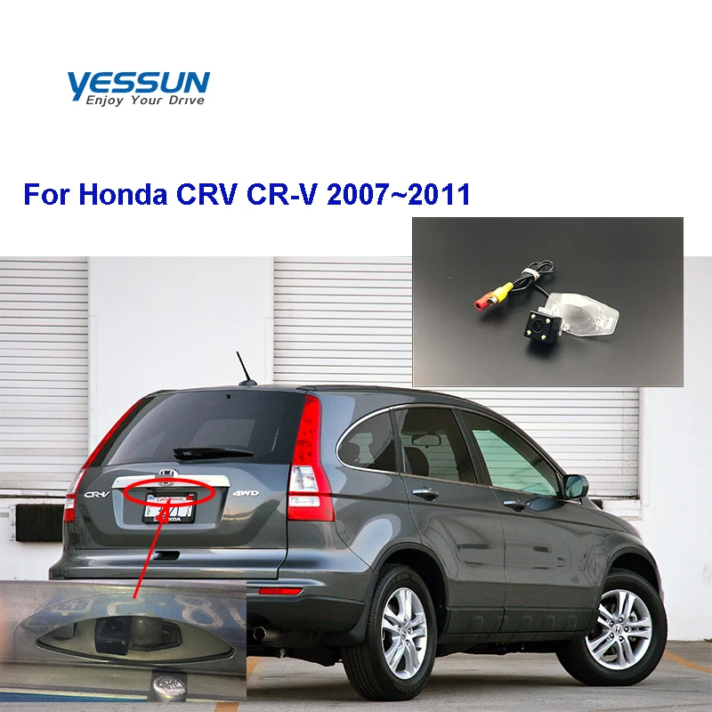 Камера заднего вида Yessun для Honda CRV CR V 2007 2008 2009 2010 2011 подходит Odyssey Crosstour|Камеры авто|