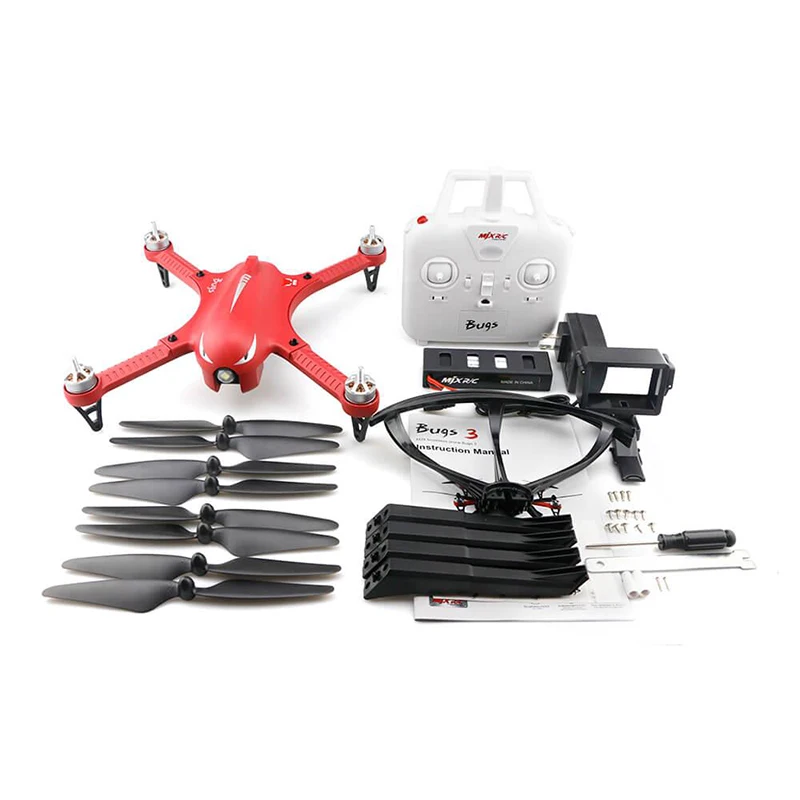 MJX Bugs 3 RC Helicopter Plastic Metal Brushless Independent ESC 3D Roll Compatible Quadcopter RTF Gift Toy | Игрушки и хобби