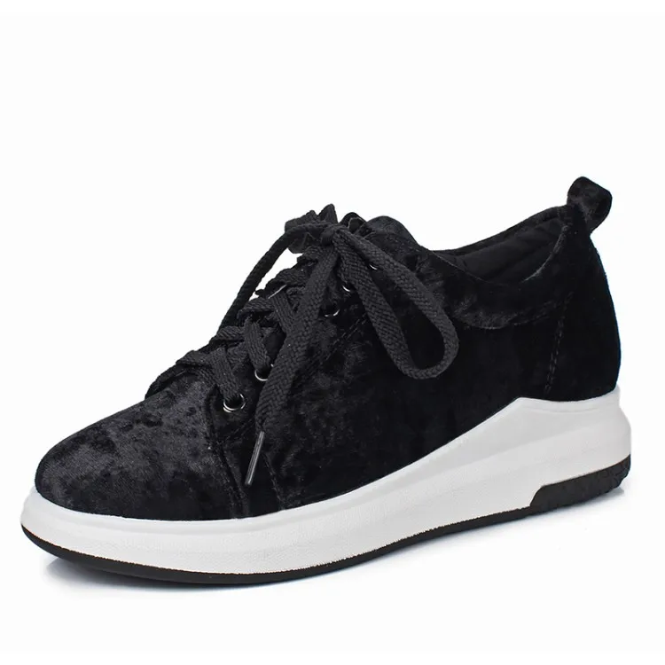 В начале весны 2018 Новинка Досуг Толстая обувь на плоской подошве замшевые размер
