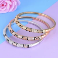missvikki european style bangles snake skin made top quality copper full cubic zirconia for women dance party jewelry