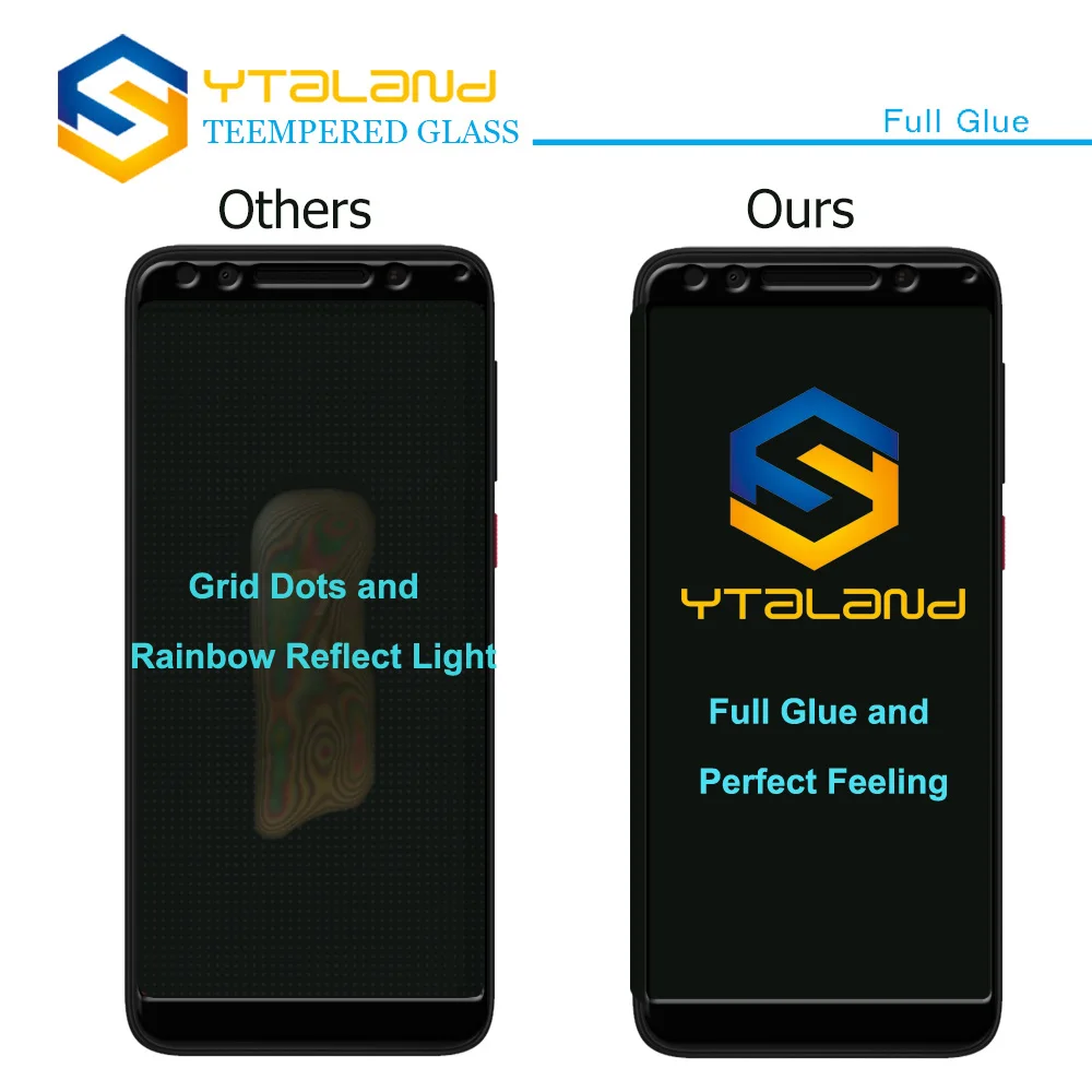 Полноразмерный экран Ytaland для Alcatel T Mobile REVVL 2 / Plus 2018 закаленное стекло Защитная