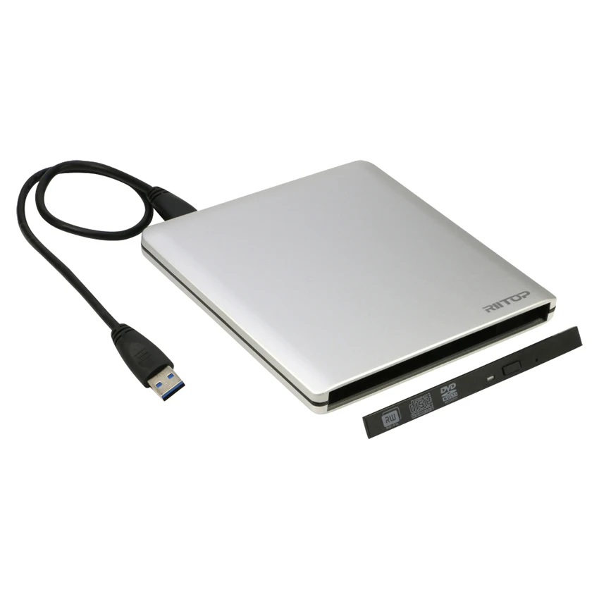 Внешний тонкий корпус SATA к USB 3 0 для 9 5 мм оптического привода (без привода)|slim sata to