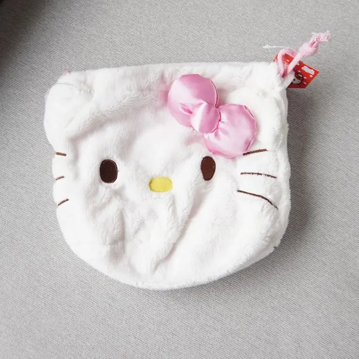 1 шт. милые my melody cinnamoroll плюшевые сумки с вышивкой и кулиской косметички детские