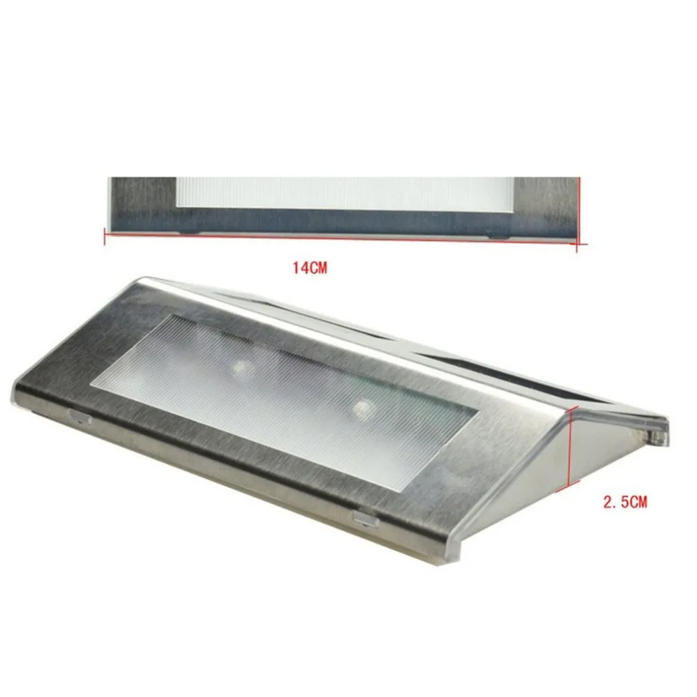 LED Stainless Steel Solar Staircase Lamp Decorative Fence Durable Courtyard Wall | Освещение