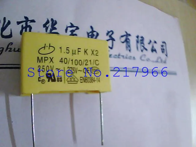 

50PCS X ,Manufacturers 155 k Arima 275V1.5UF X2 safety capacitors 155