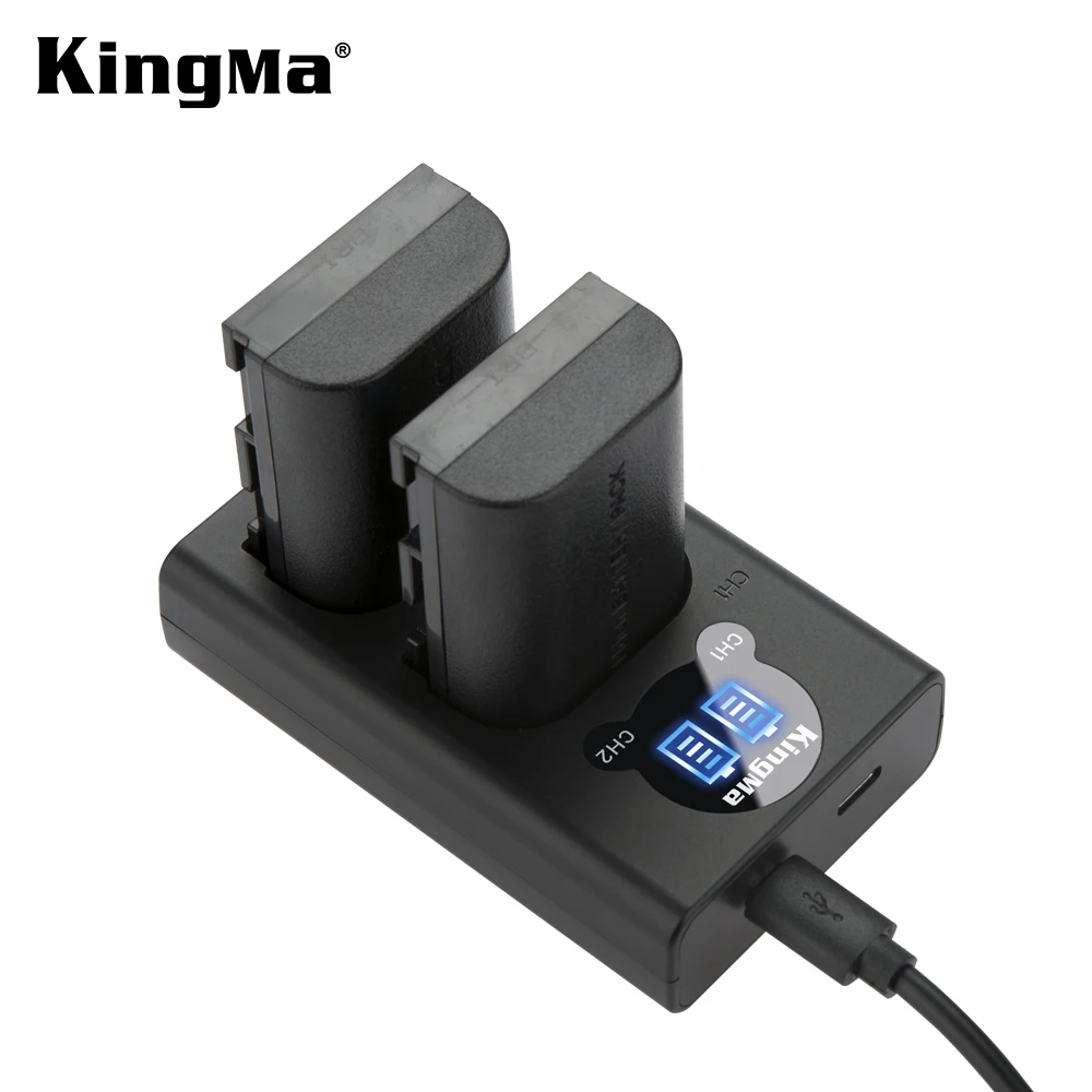 KingMa LP E6 Батарея и ЖК дисплей двойной Зарядное устройство Комплект для цифровой