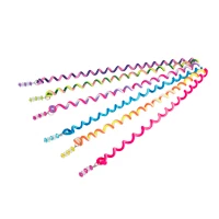 multicolor 6 шт./компл. девочки бигуди, подвязанные лентой, с объемной волной обслуживание твист Инструменты для укладки волос спираль Форма Для женщин Красота принцесса женские аксессуары для волос - Цвет: multicolor