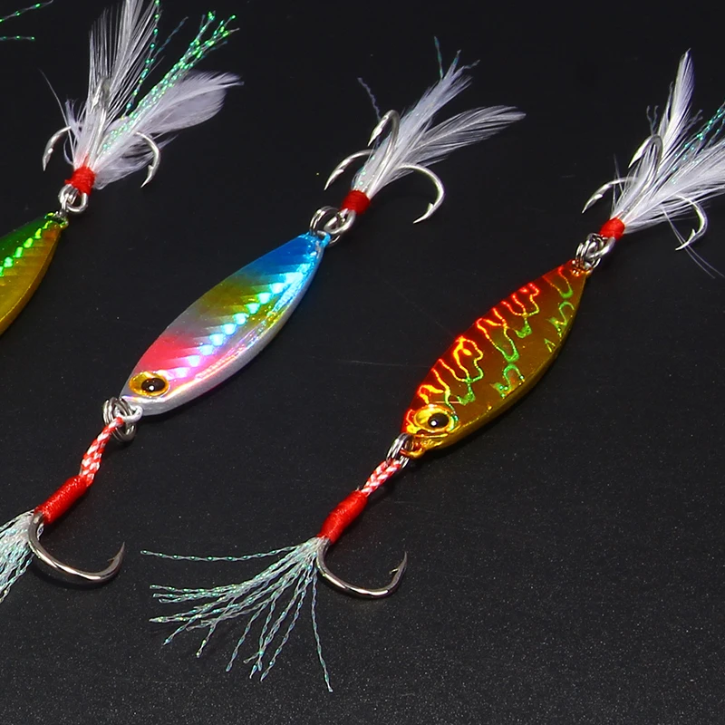 SEAPESCA тонущий VIB рыболовные приманки 7 г 10 15 20 с перьевой ложкой воблеры