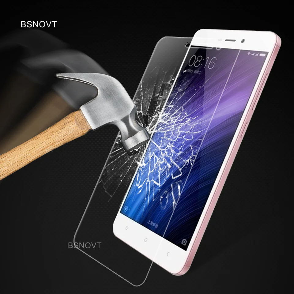 BSNOVT-Protector de pantalla de tel&eacute;fono, vidrio templado para Xiaomi Redmi 4A, 5,0 ", 2 uds.-0