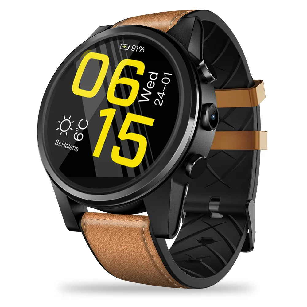 Letine 4G SmartWatch четыре ядра 16 ГБ GPS/ГЛОНАСС гибридный кожаный ремешок | Электроника
