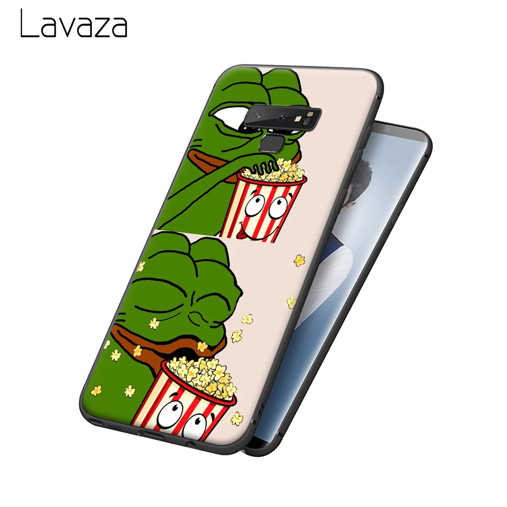 Lavaza Meme Smug Frog Pepe Soft Case for Galaxy A3 A5 2016 2017 A6 plus A7 A8 A9 J6 2018 A10 30 40 50 70 |