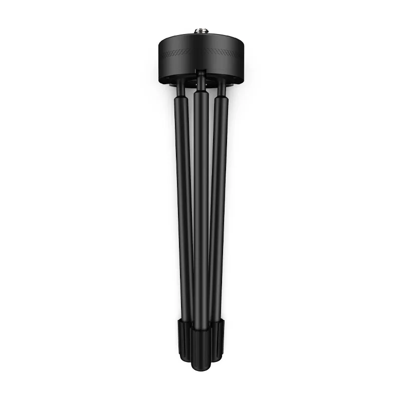 Black tripod Only Алюминиевый металлический портативный мини настольный штатив с шаровой головкой и зажимом для подставки с телефоном для Xiaomi iPhone 5S/6/6s 7 X - Цвет: Black tripod Only