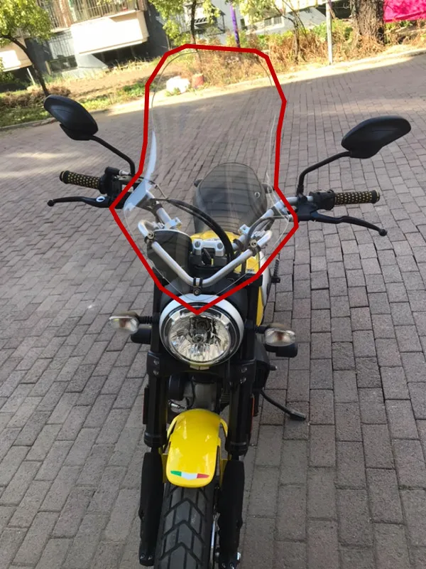 УГЛЕРОДНЫЙ защитный экран на переднее ветровое стекло для мотоцикла Ducati