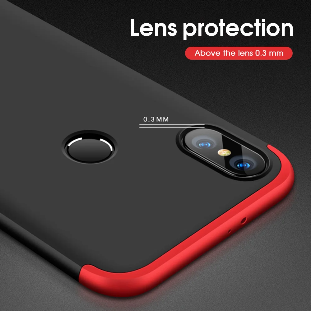 Противоударный 360 Полный корпус чехол для телефона Xiao mi Red Note 5 6 Pro 8 Lite 9 SE Жесткие