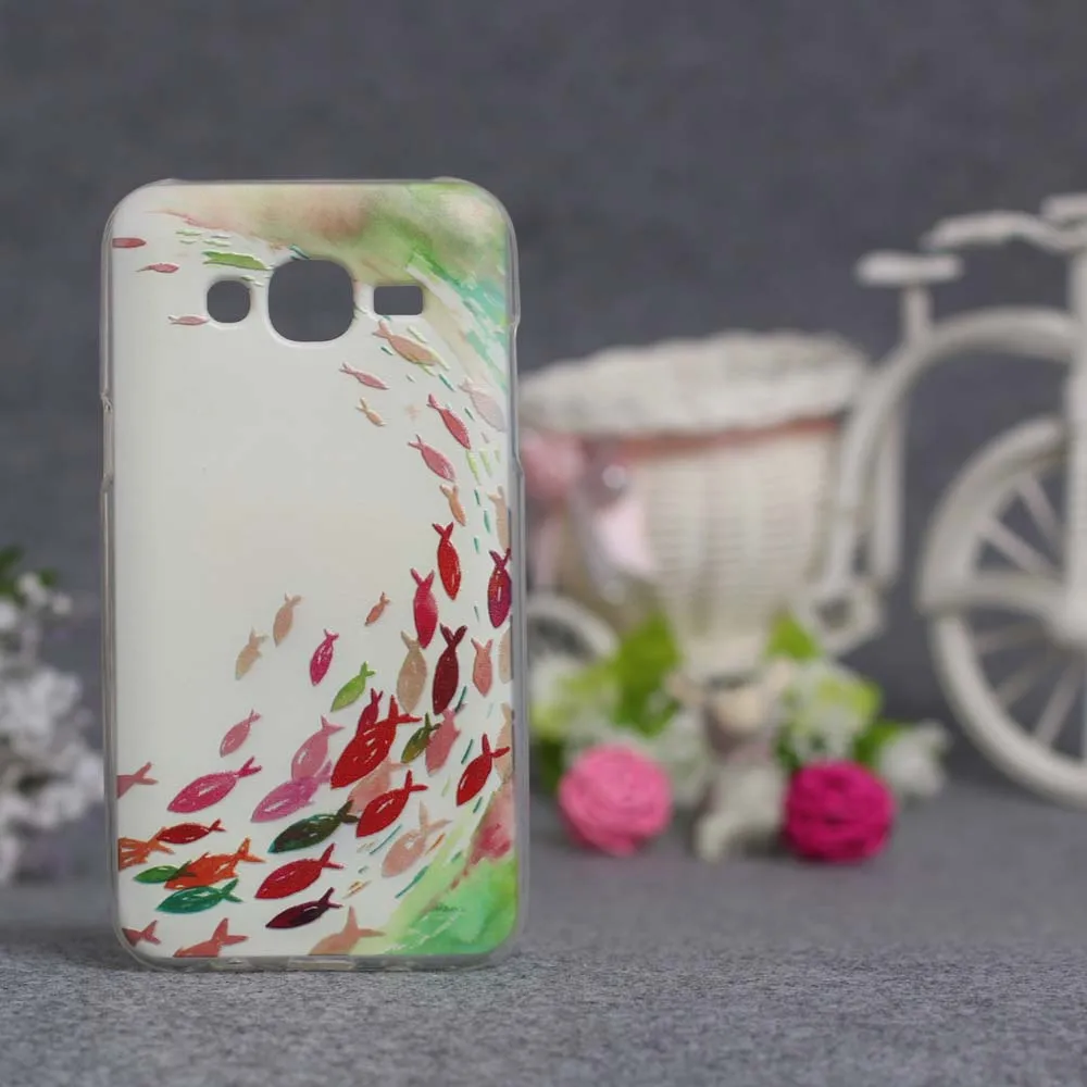 Модный чехол для Samsung Galaxy J5 J500 J500F цветной защитный задней панели телефона с 3D