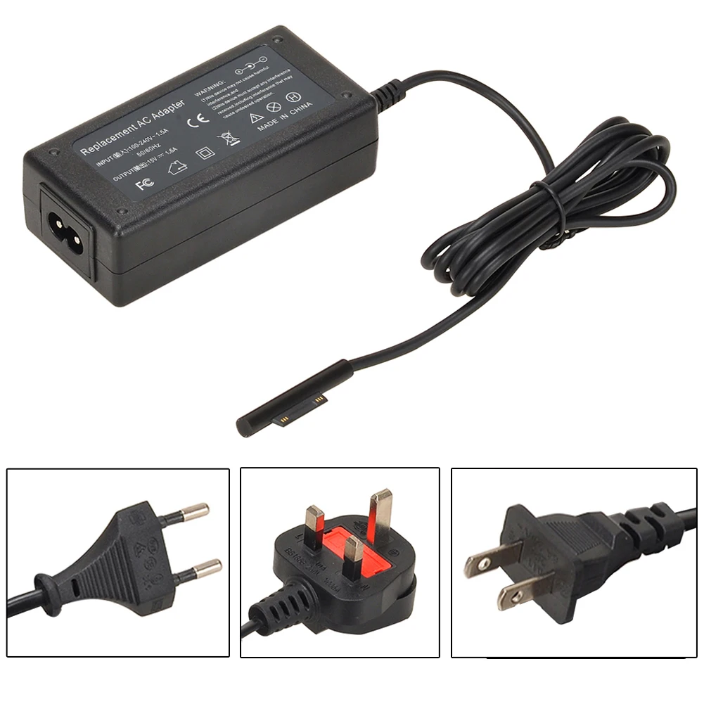 Высокое качество 15V 1.6A AC зарядное устройство адаптер Великобритания/ЕС вилка 1 5 м