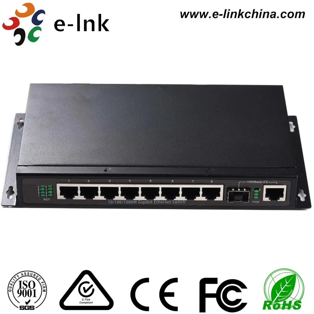 

Managed 8 port Ethernet Switch with 8 100M TP port 1 SFP port