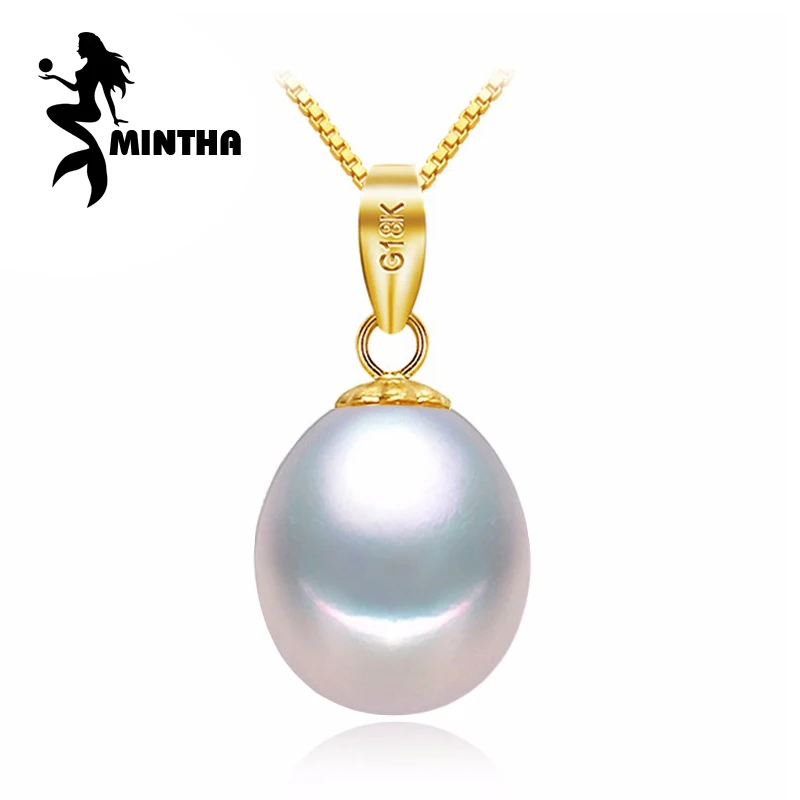MINTHA 18K желтое золото перламутровый жемчуг ювелирные изделия ожерелья рога & кулон