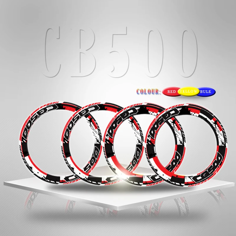 

Motorcycle thick edge outer ring sticker stripe wheel decal X4 forall HONDA CB500