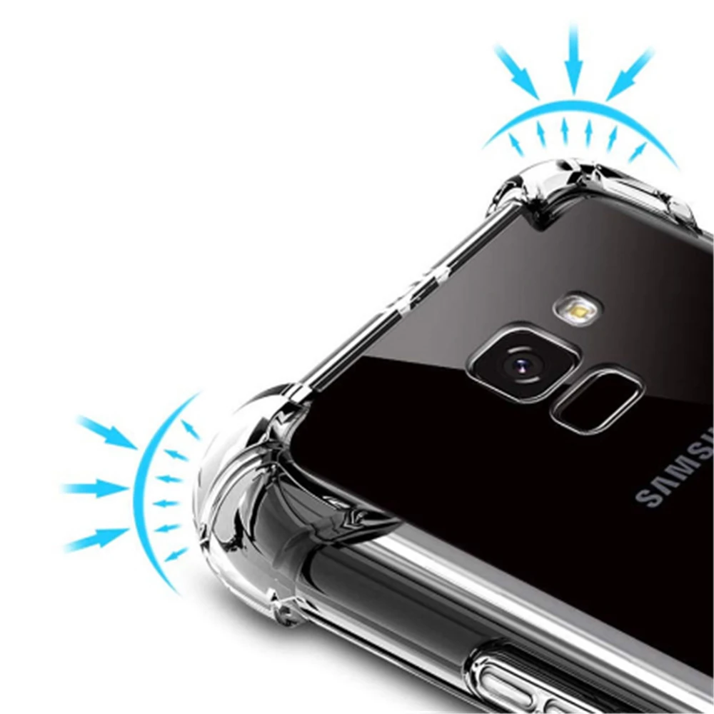 Противоударный чехол для sumsung Galaxy A70 A50 A10 A20 A30 A40 прозрачный мягкий силиконовый