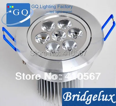 Бесплатная доставка 7 Вт Светодиодная потолочная лампа точечная AC85 ~ 265 В