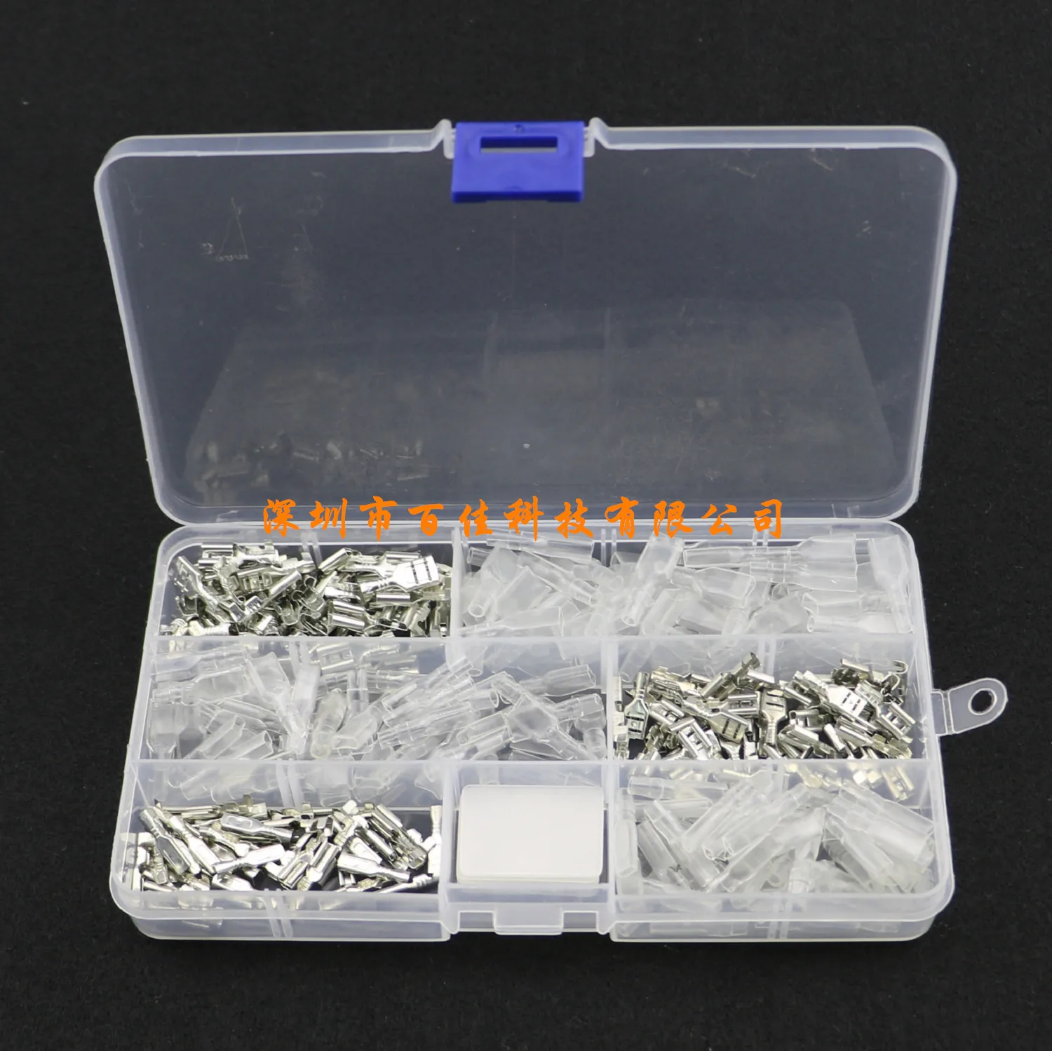 

Boxed 6.3/4.8/2.8 plug spring + sheath Plug-in cold-pressed terminal block wire connector copper, 50 sets each