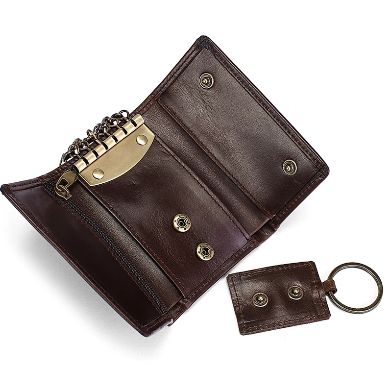 WESTAL из натуральной кожи Для мужчин Key Holder Организатор кошелек кожаный брелок