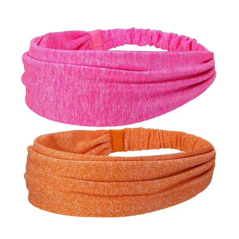 2 шт. мягкая эластичная повязка для йоги спортивная на голову женщин и
