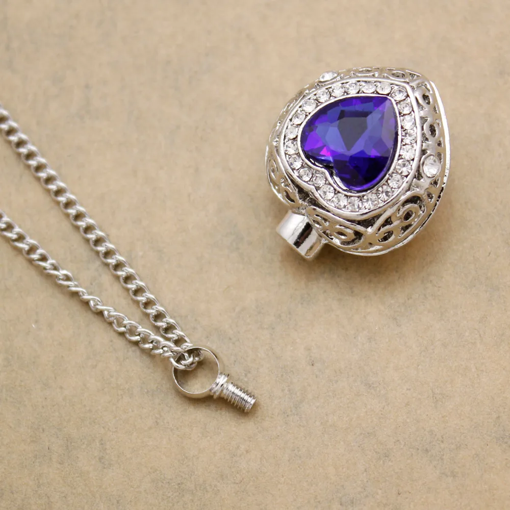 Сердечко кремация урна Сувенир Кулон с пеплом Мемориал ПЭТ аниме ювелирные